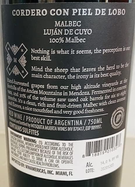 Kit Compre 5 e Leve 6 Cordero con Piel de Lobo Malbec (750 mL) - Imagem 2