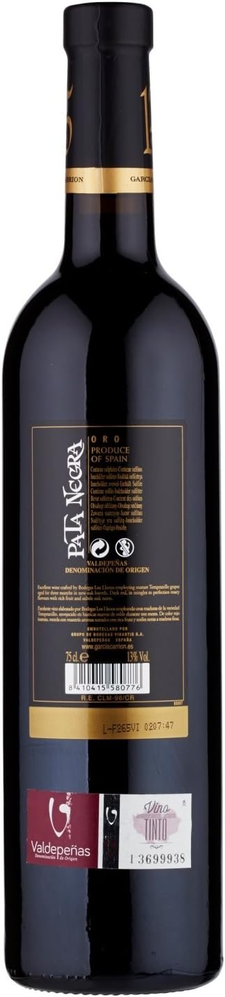 Pata Negra Vinho Oro Tempranilo 750Ml - Imagem 4