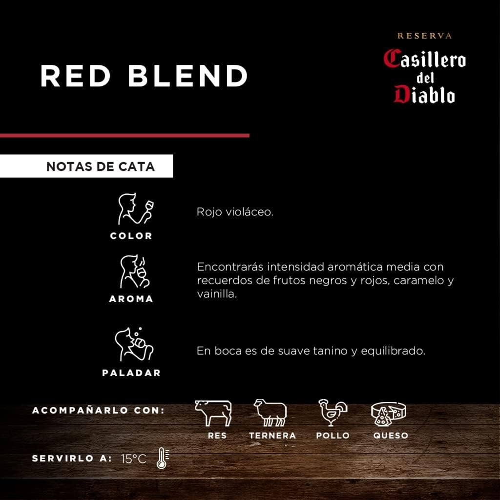 Concha y Toro Casillero Del Diablo Red Blend 750ml - Imagem 4
