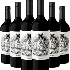 Kit 6 Garrafas Cordero Con Piel de Lobo Malbec
