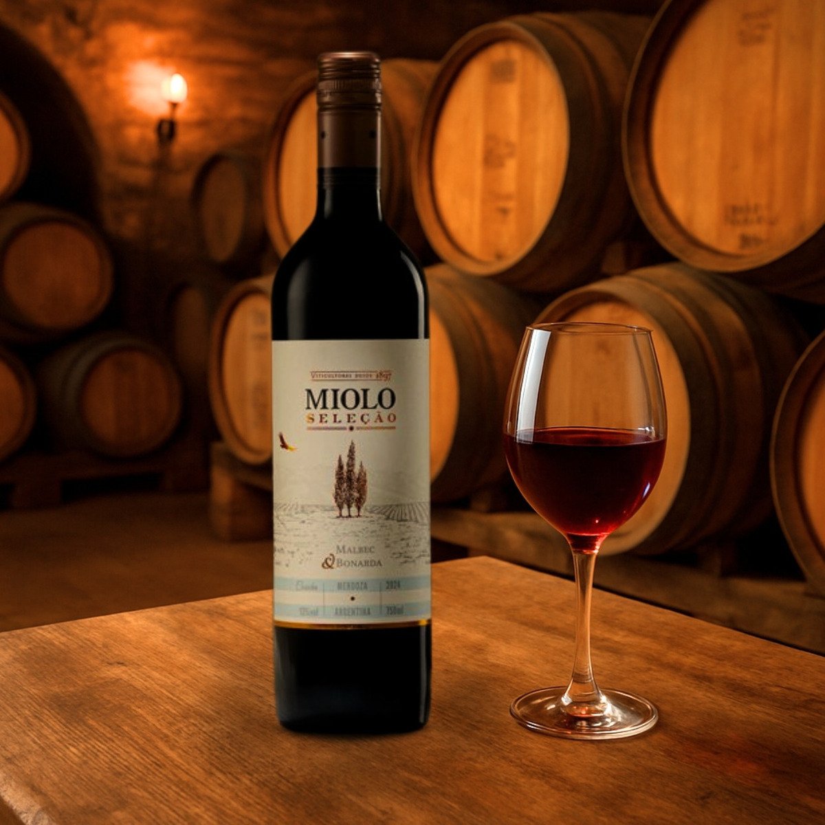 Vinho Miolo Seleção Malbec/bonarda Tinto 750ml - Imagem 3