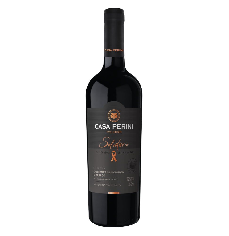 Vinho Casa Perini Solidário Cabernet e Merlot Tinto 750ml